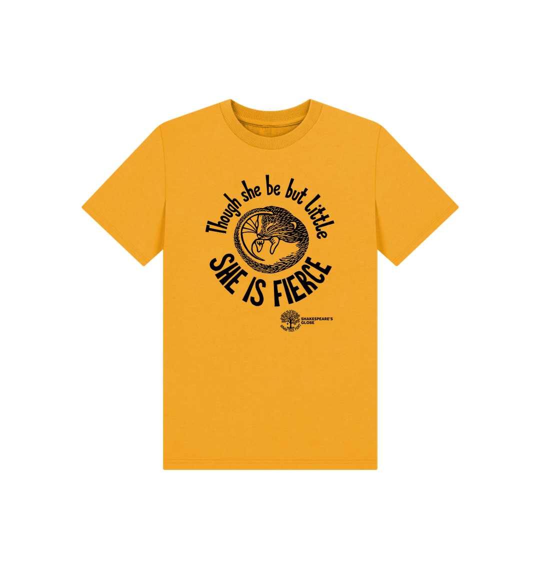 Mustard Printed Kids T-Shirt
