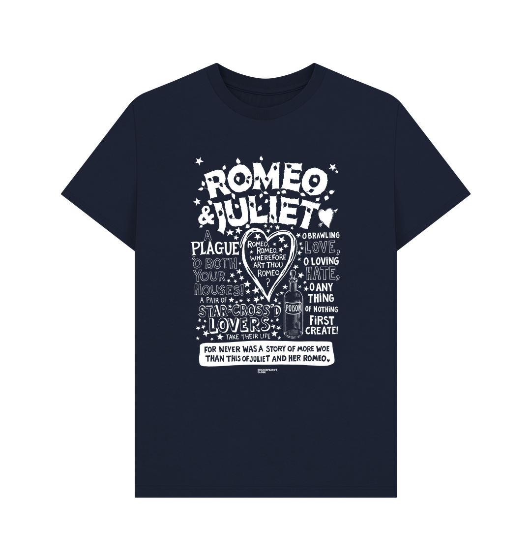 Navy Blue Printed T-shirt