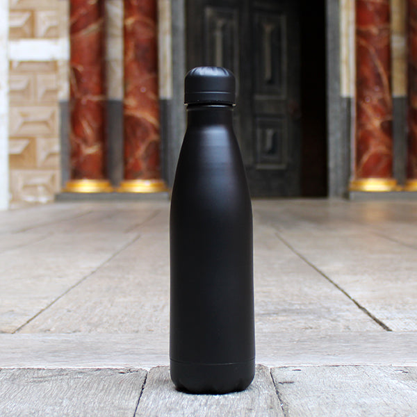 Black matt drinks bottle back