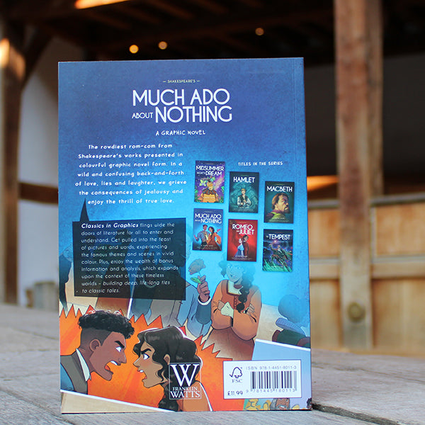 Paperback book with white text and depictions of other available books in the series