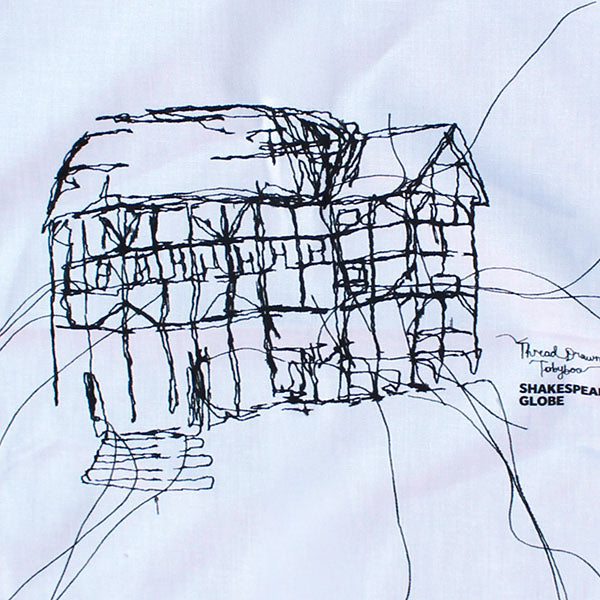 black line drawing print on a white background