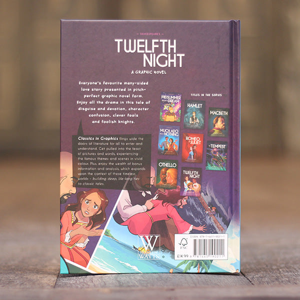 Purple hardback book with images of other Classics in Graphics books available in the series and white bold text.