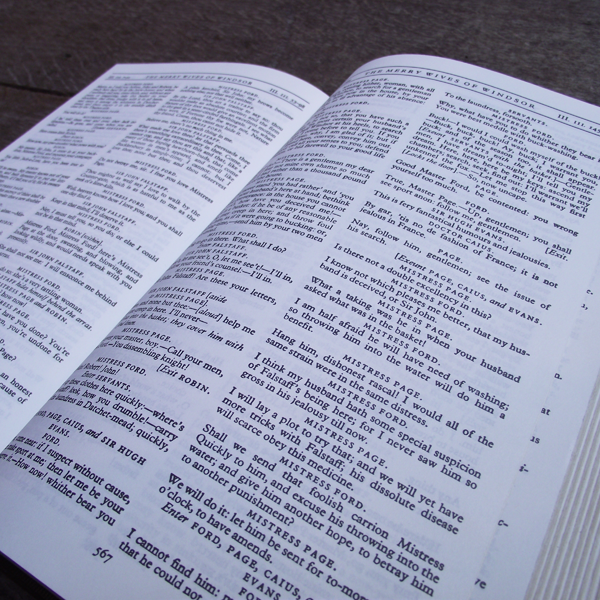 Leatherbound hardback version of William Shakespeare's Complete Works