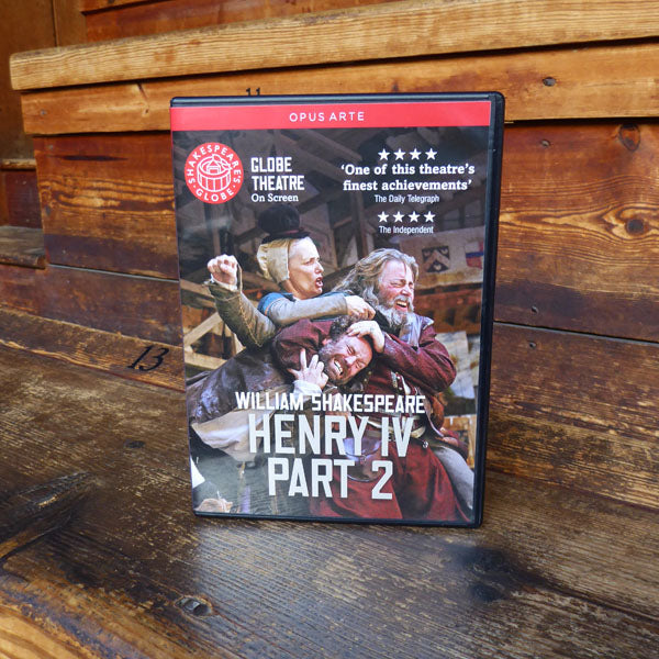 DVD of Shakespeare's Globe 2010 production of Henry IV Part 2. Performed and recorded in Shakespeare's Globe.  Edit alt text