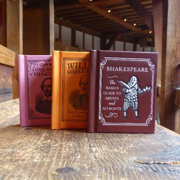Miniature box set containing three novelty Shakespeare books in a hardback slipcase.