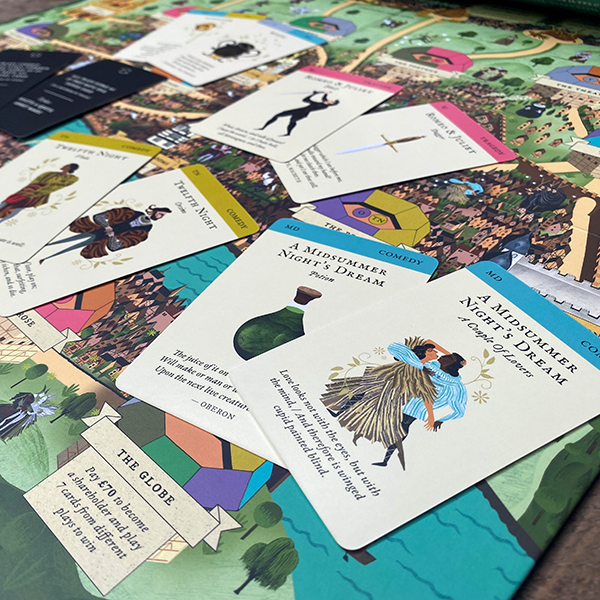 Playing cards from 'The Shakespeare Game'
