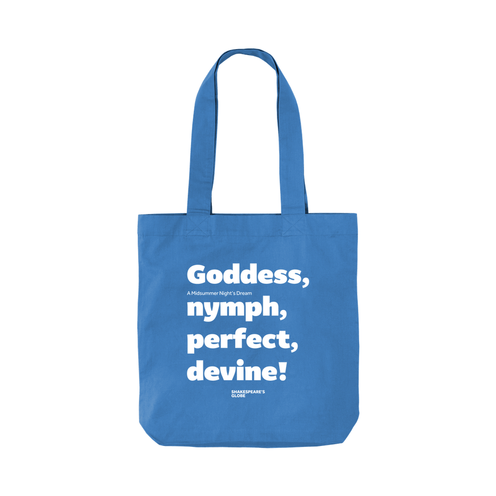 Cornflower Blue A Midsummer Night's Dream Organic Tote Bag (Goddess)