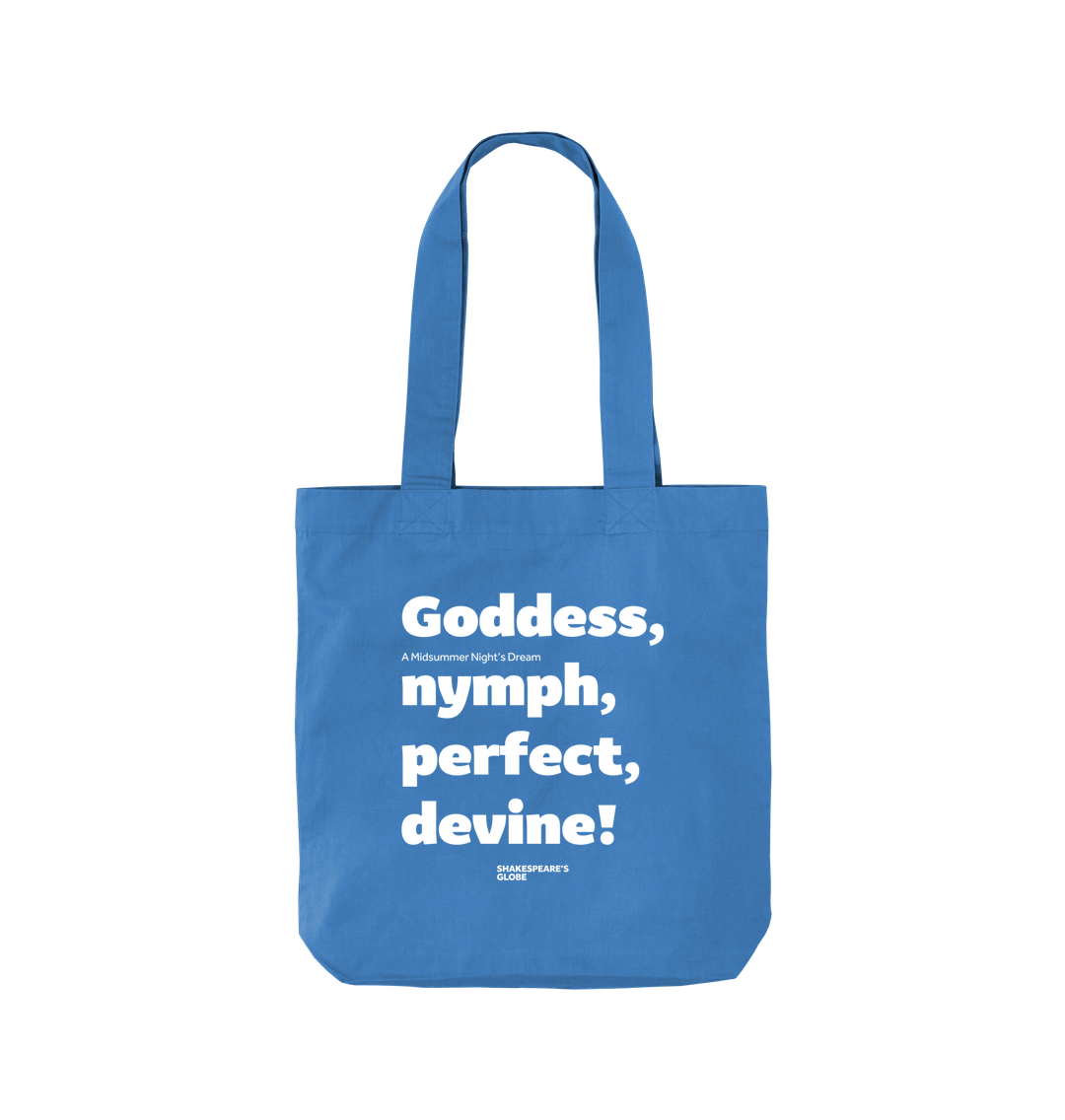 Cornflower Blue A Midsummer Night's Dream Organic Tote Bag (Goddess)