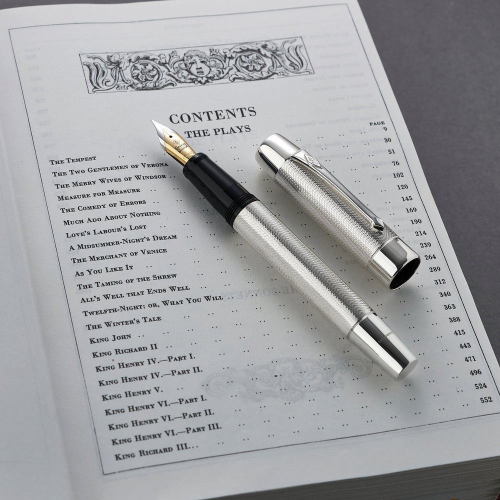 
                  
                    The Conway Stewart Sterling Silver Shakespeare Pen
                  
                