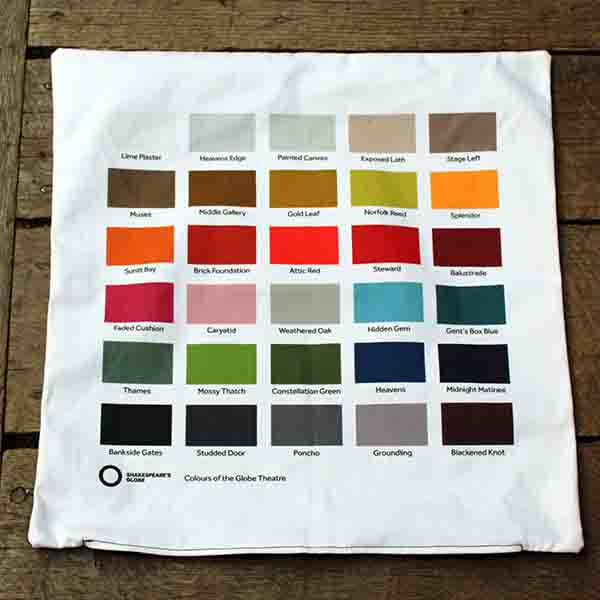 
                  
                    Colours of the Globe Theatre Cushion Cover
                  
                
