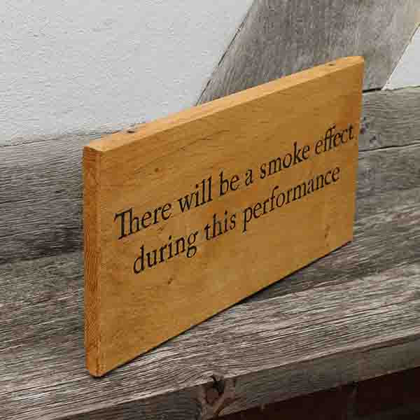 Globe Theatre Sign (Smoke Effect)