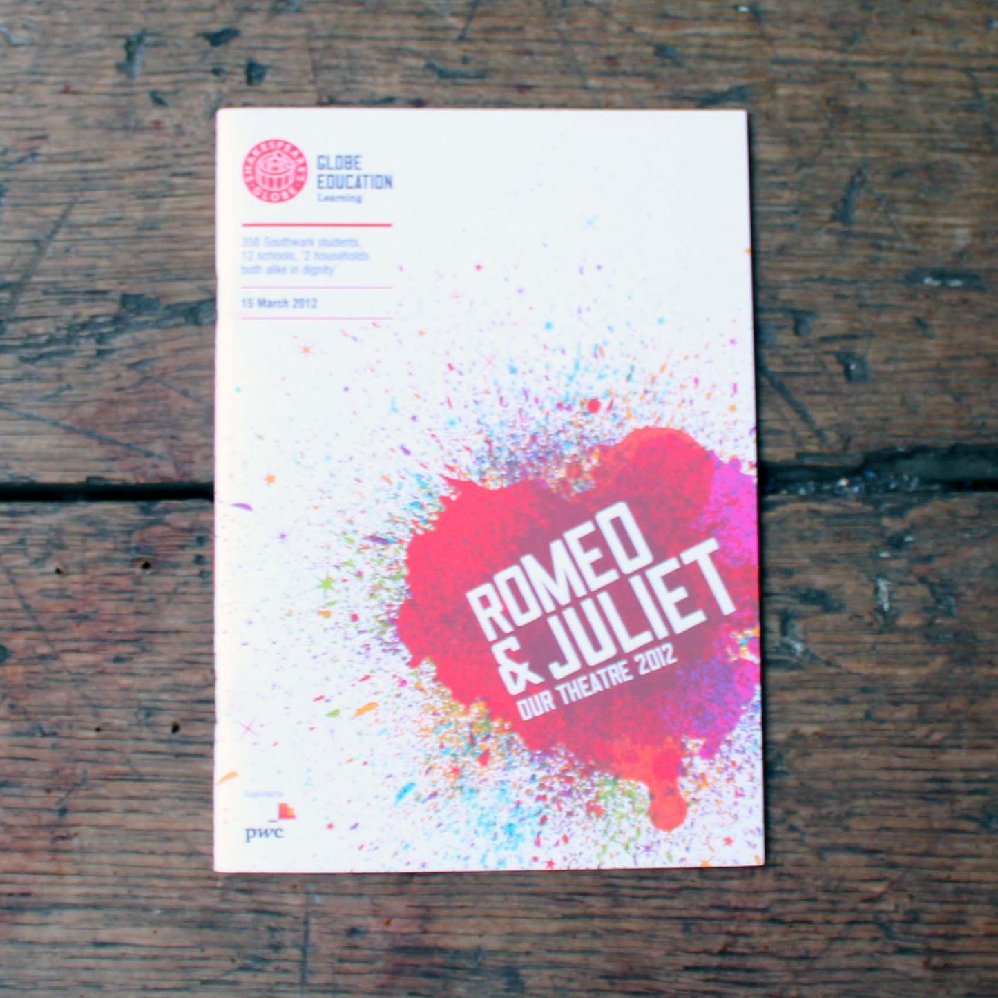 Romeo & Juliet 'Our Theatre' Programme (2012)