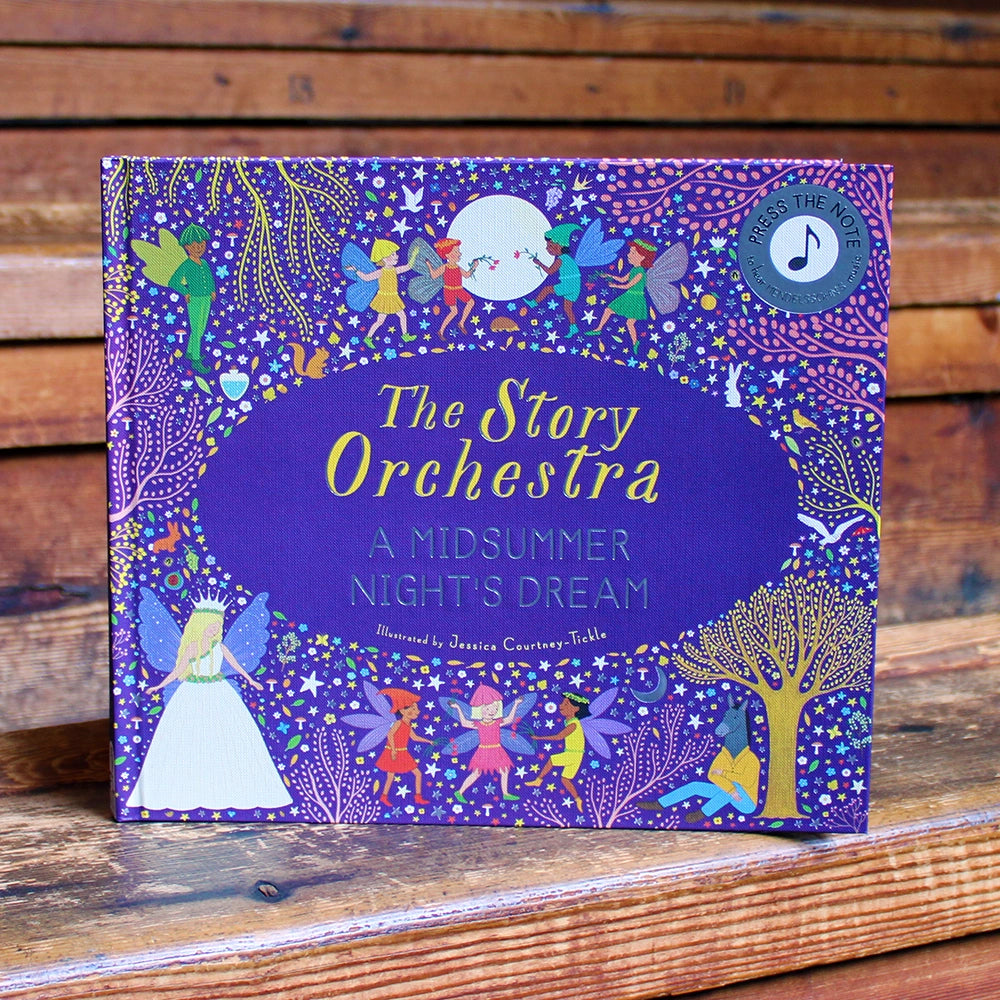 
                      
                        Purple book with colourful illustrations featuring fairies, stars and trees
                      
                    