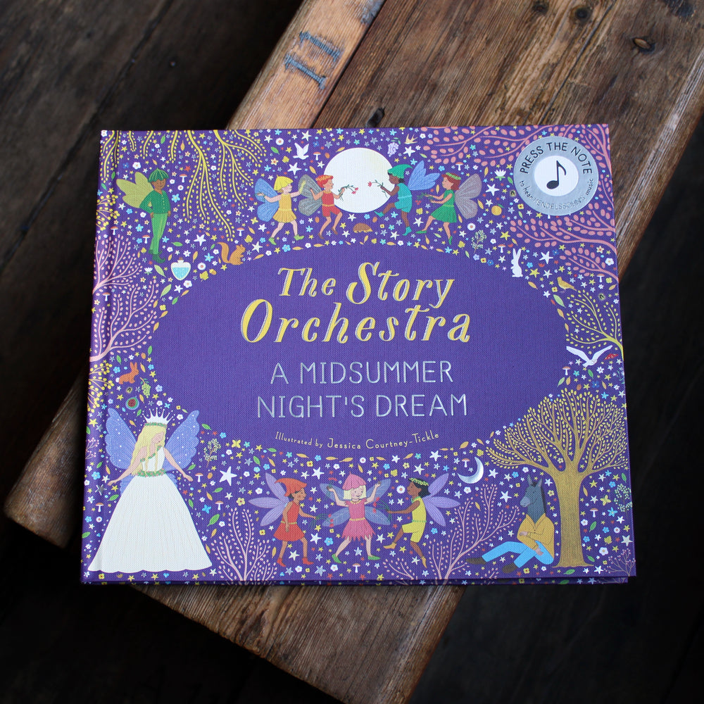 
                      
                        Purple book with colourful illustrations featuring fairies, stars and trees
                      
                    