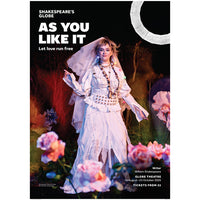 poster depicting a woman dressed in white against a woodland background
