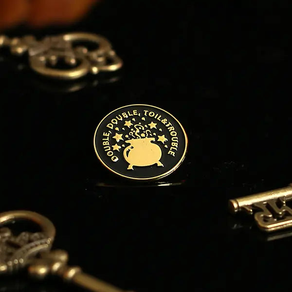 Macbeth Enamel Pin Badge (Double, Double, Toil & Trouble)