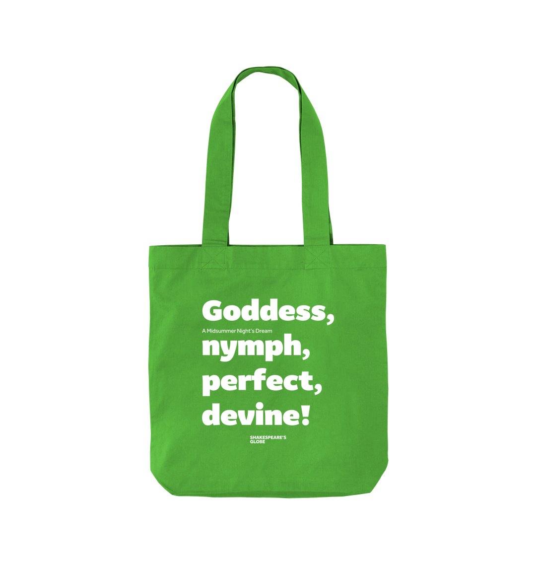 Apple Green A Midsummer Night's Dream Organic Tote Bag (Goddess)