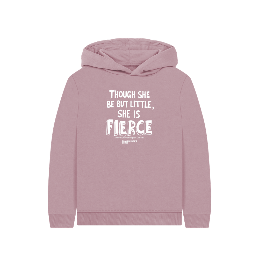 
                  
                    Mauve Printed Kids Hoodie graphic white font design on the centre front
                  
                