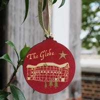 Shakespeare's Globe Wooden Decoration (Red)