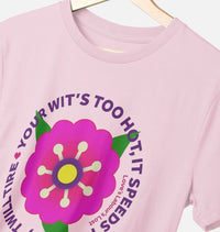 Love's Labour's Lost Organic T-shirt (Too Hot | Pink Flower)