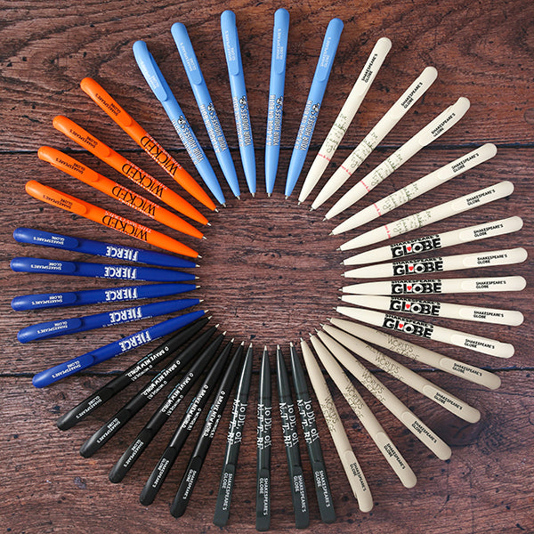 Pen colour wheel with groups of 5 pens of each colour forming a wheel of colour