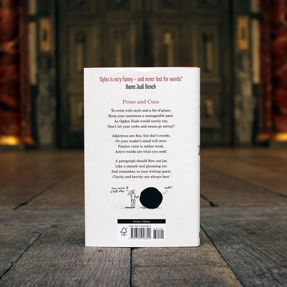 
                  
                    Hardback book with white paper book jacket, with black and red typeface
                  
                