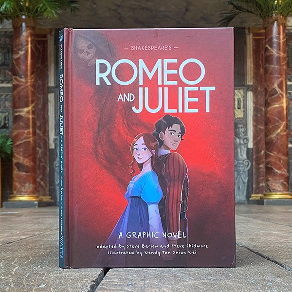 Hardback copy of 'Romeo & Juliet: a Graphic Novel' adapted by Steve Barlow and Steve Skidmore
