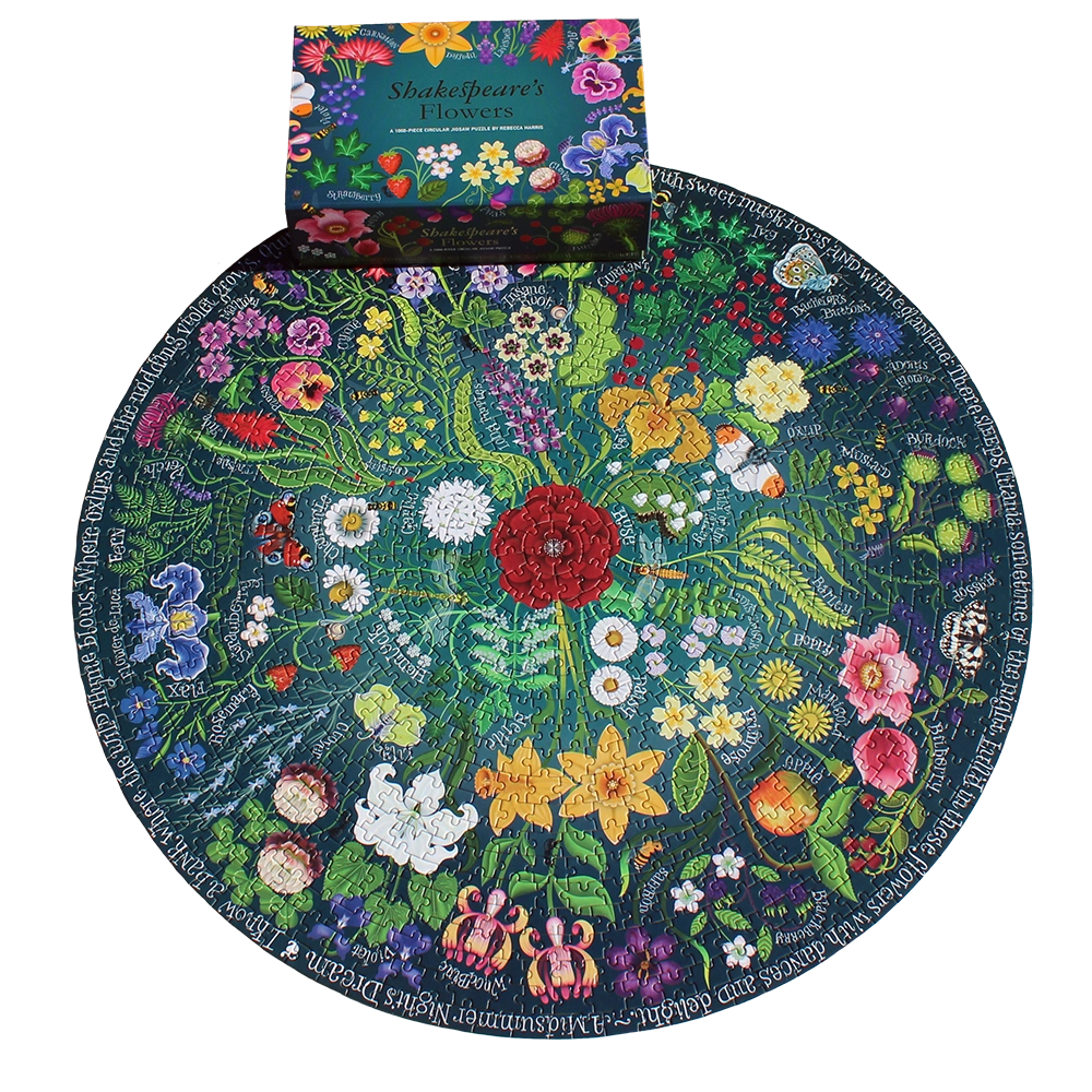 
                      
                        Circular jigsaw with many images of flowers
                      
                    