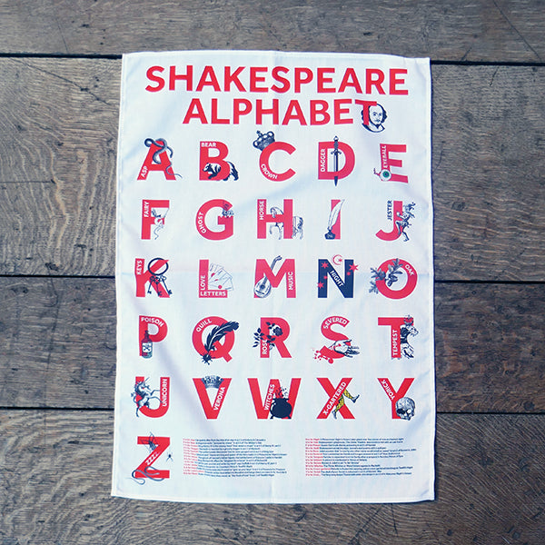 
                  
                    Shakespeare-Alphabet-Bio-Geschirrtuch
                  
                