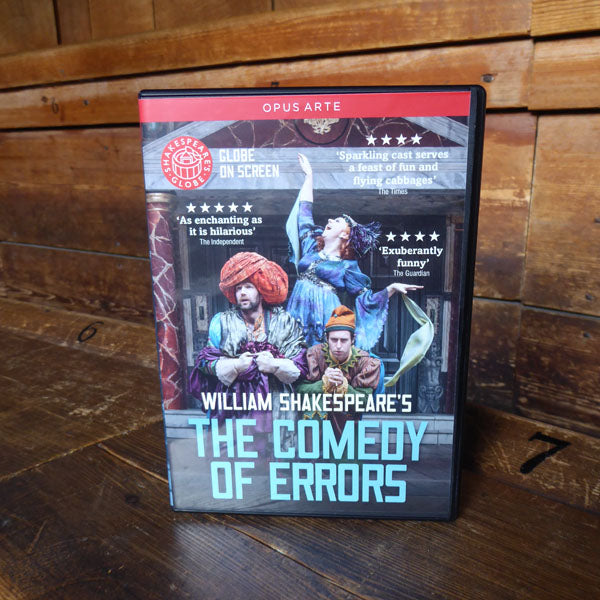 DVD of Shakespeare's Globe 2014 production of The Comedy Of Errors. Performed and recorded in Shakespeare's Globe.