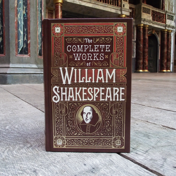 Leather-bound hardback version of William Shakespeare's Complete Works