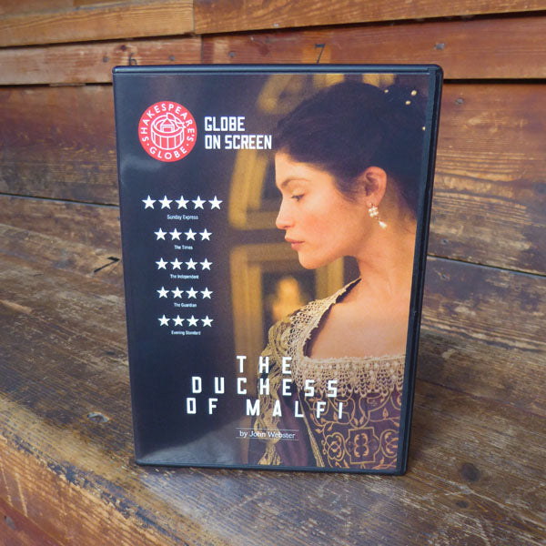 DVD of Shakespeare's Globe 2014 production of The Duchess of Malfi. Performed and recorded in The Sam Wanamaker Playhouse.