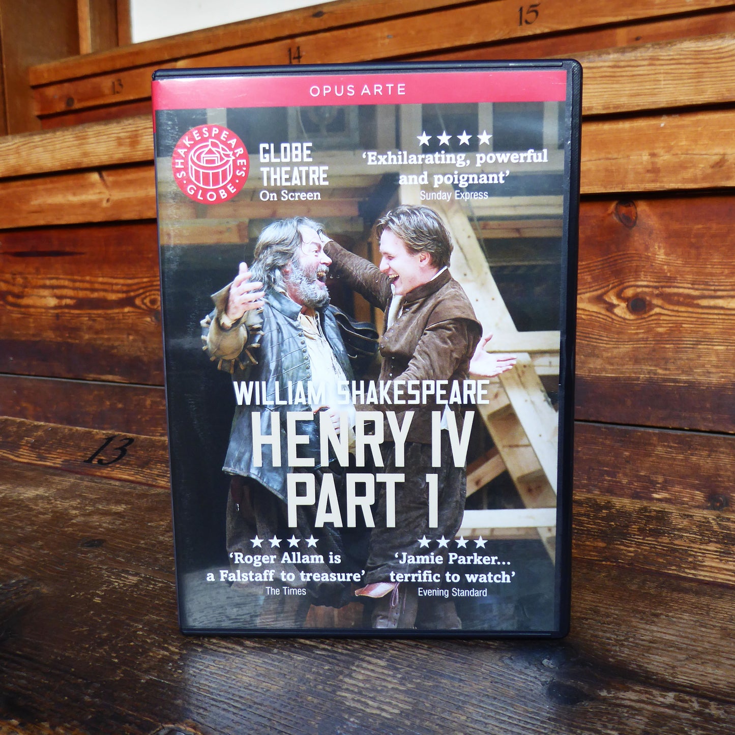 DVD of Shakespeare's Globe 2010 production of Henry IV Part 1. Performed and recorded in Shakespeare's Globe.