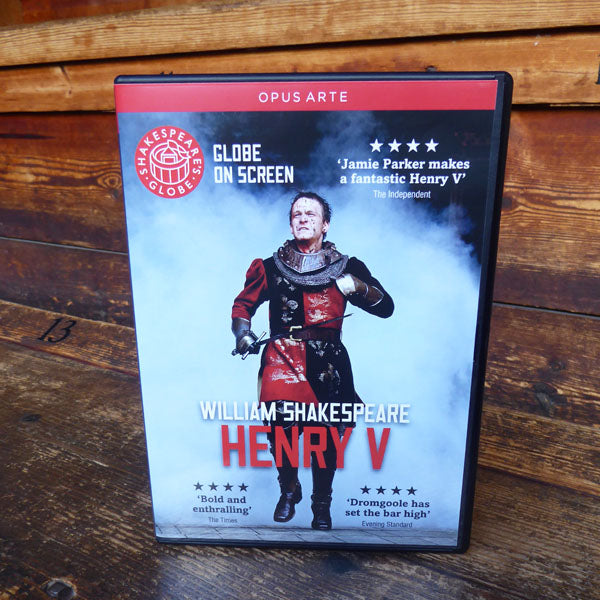 DVD of Shakespeare's Globe 2012 production of Henry V. Performed and recorded in Shakespeare's Globe.