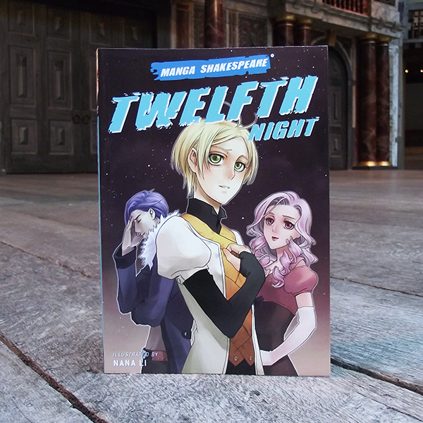 Paperback copy of Manga Shakespeare: Twelfth Night. Graphic novel illustrated by Nana Li