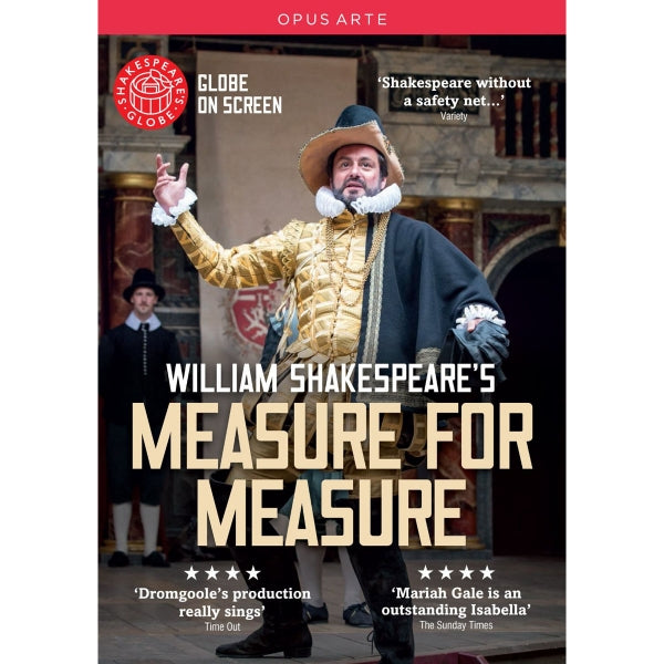 
                  
                    DVD of Shakespeare's Globe 2015 production of Measure For Measure. Performed and recorded in Shakespeare's Globe.
                  
                