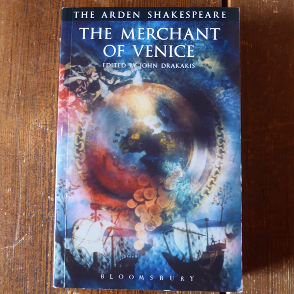 Paperback copy of the The Arden Shakespeare, The Merchant of Venice by William Shakespeare, third edition