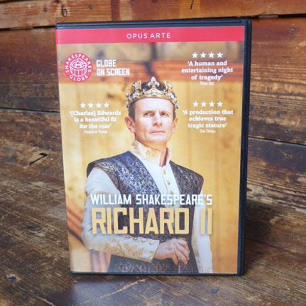 DVD of Shakespeare's Globe 2015 production of Richard II. Performed and recorded in Shakespeare's Globe.