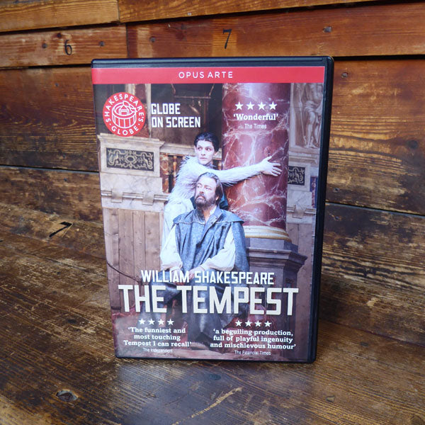 DVD of Shakespeare's Globe 2013 production of The Tempest. Performed and recorded in Shakespeare's Globe.